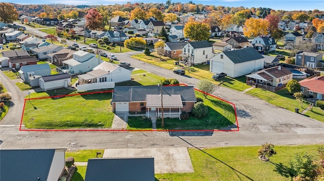 birds eye view of property