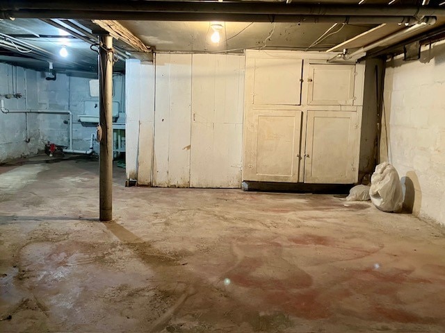 view of basement