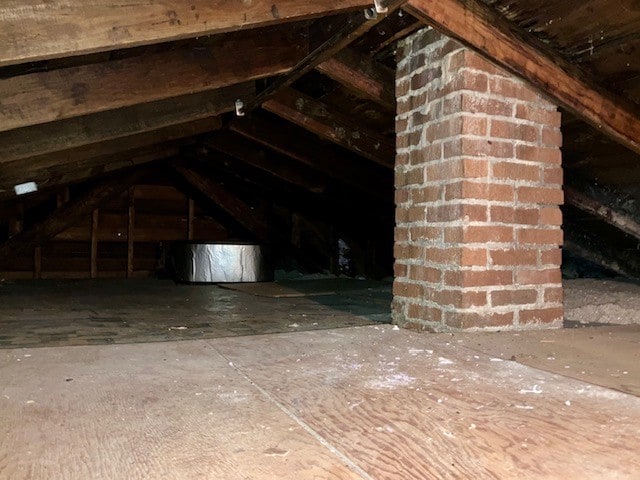 view of attic