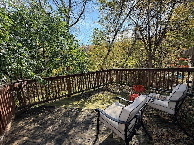 view of wooden terrace