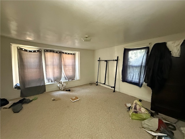 unfurnished bedroom featuring carpet