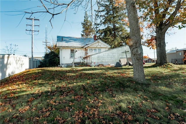 1650 Saltsburg Ave, White Twp Ind, PA 15701 - back of house with metal roof and a chimney