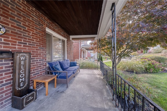 view of patio / terrace featuring a porch