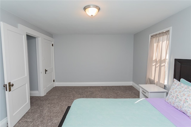 bedroom with carpet