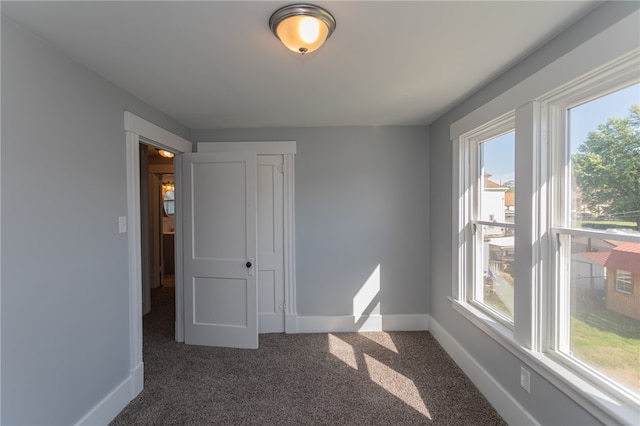 view of carpeted empty room