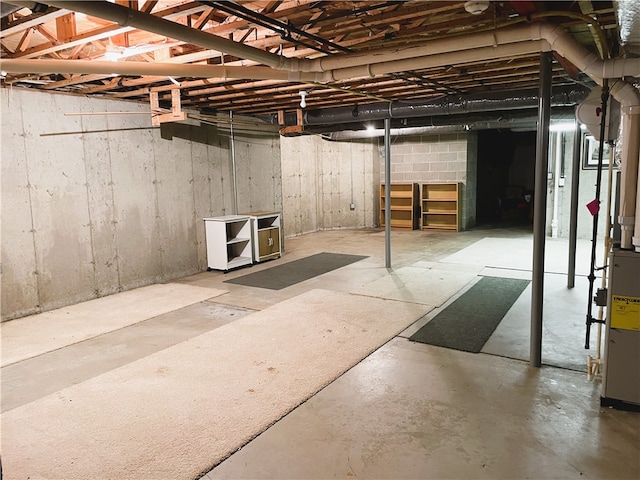 view of basement