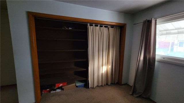 interior space featuring carpet floors