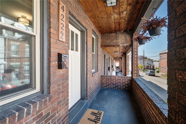 balcony with a porch