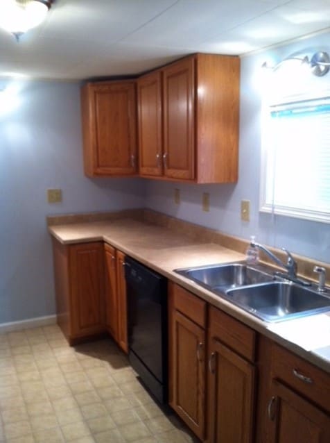 kitchen with dishwasher and sink