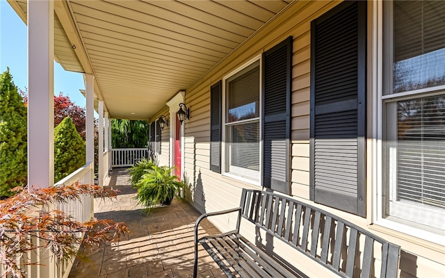 view of patio / terrace featuring covered porch