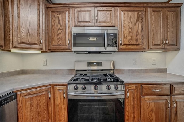 kitchen with stainless steel appliances