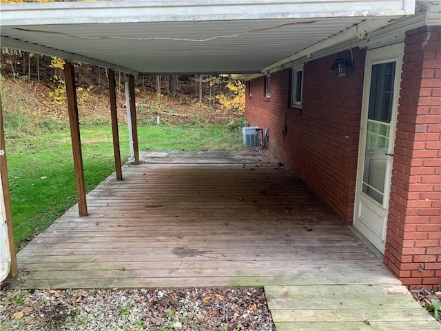 561 Williams Ave, Rochester Twp, PA 15074 - deck with a carport and a lawn