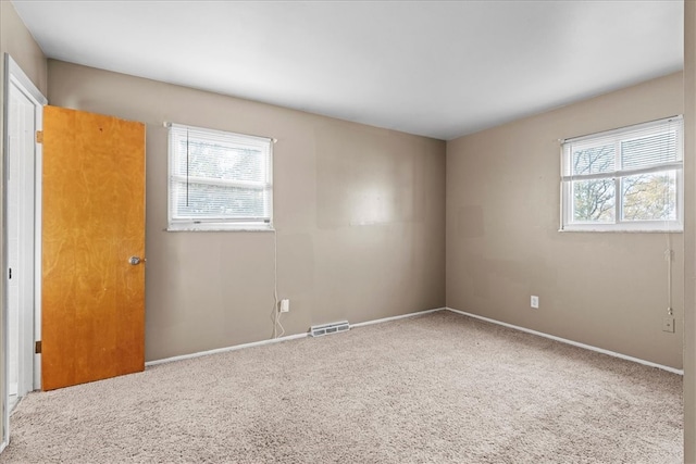 empty room with carpet floors and a healthy amount of sunlight