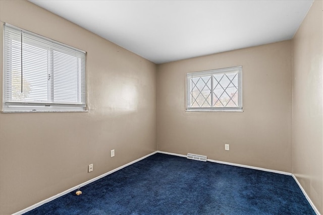 carpeted empty room with a wealth of natural light