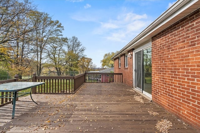 view of wooden terrace