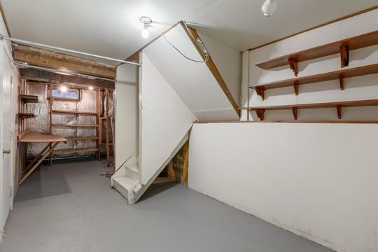 view of basement