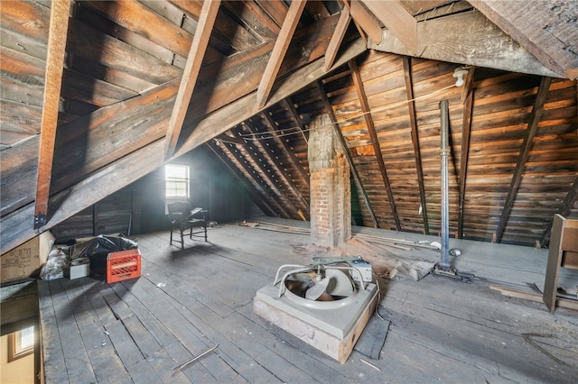 view of attic