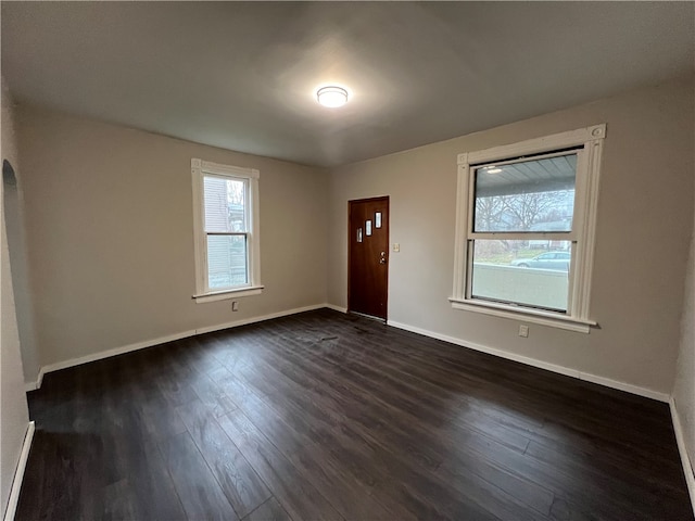 entryway featuring dark hardwood / wood-style floors