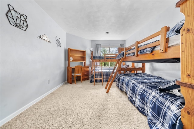 bedroom featuring carpet flooring