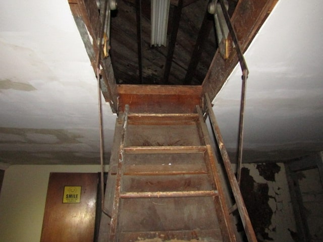 view of stairway