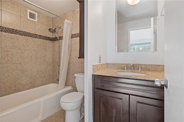320 Fort Duquesne Blvd Unit 11-O, Downtown Pgh, PA 15222 - full bath with toilet, vanity, shower / tub combo, and tile patterned flooring