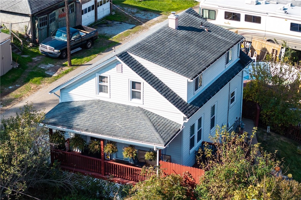 birds eye view of property