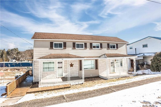 79-81 Lower Clinton St, Canoe/Banks Twps, PA 15772 - townhome / multi-family property with covered porch