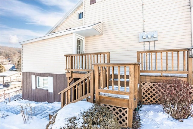 79-81 Lower Clinton St, Canoe/Banks Twps, PA 15772 - view of snow covered deck