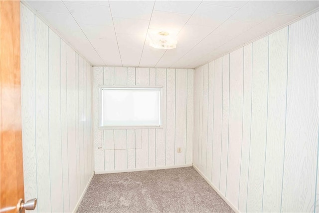 79-81 Lower Clinton St, Canoe/Banks Twps, PA 15772 - carpeted spare room featuring wooden walls and baseboards
