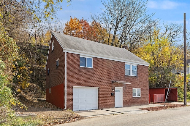 view of front of home featuring a garage