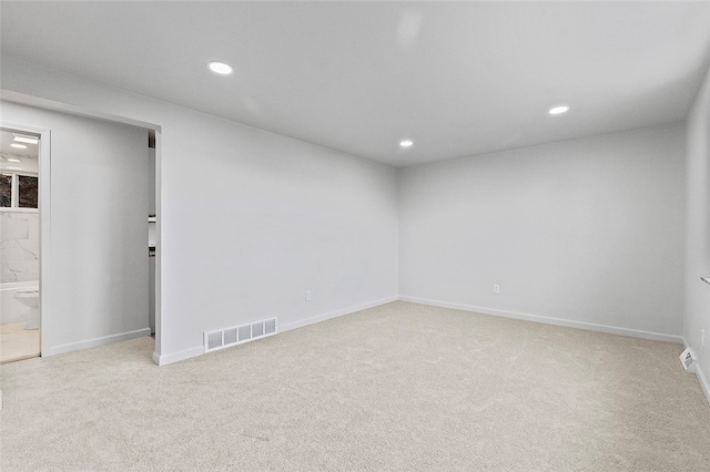 empty room with light carpet