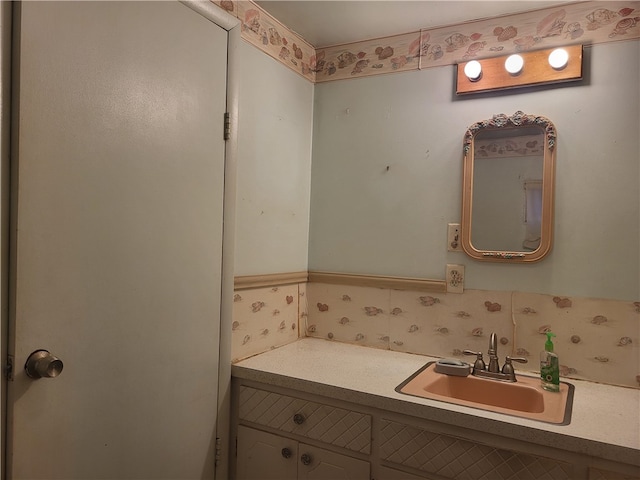 bathroom with vanity