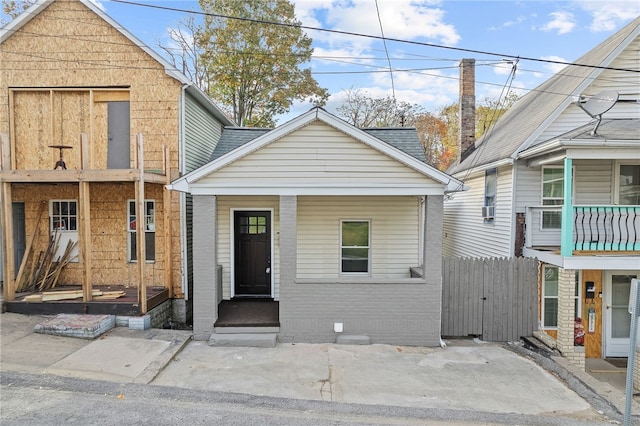 view of front of home