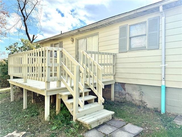 226 Cottage Ave, Masontown, PA 15461 - wooden terrace featuring stairs