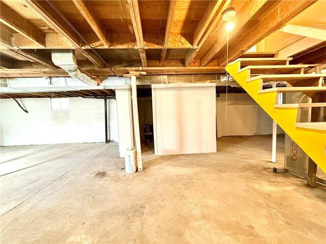 226 Cottage Ave, Masontown, PA 15461 - below grade area with stairway