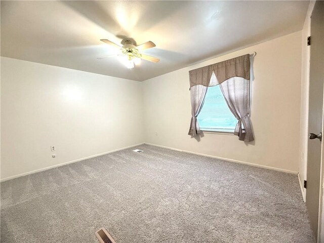 226 Cottage Ave, Masontown, PA 15461 - carpeted spare room featuring ceiling fan and baseboards
