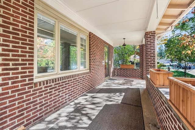 view of patio / terrace with a porch