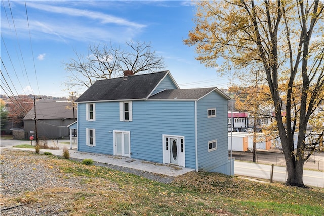 view of rear view of property