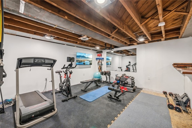 view of workout room