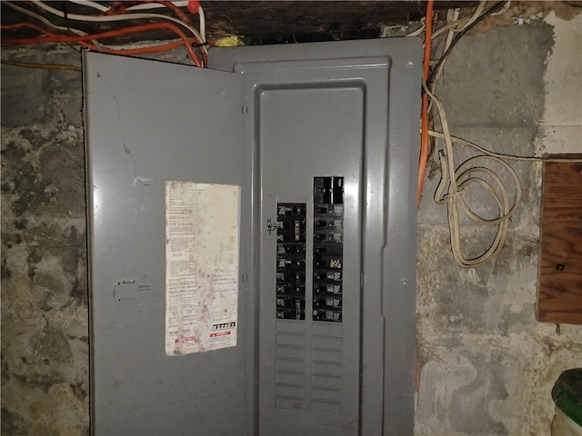 utility room featuring electric panel