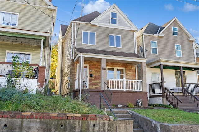 view of front of house with a porch