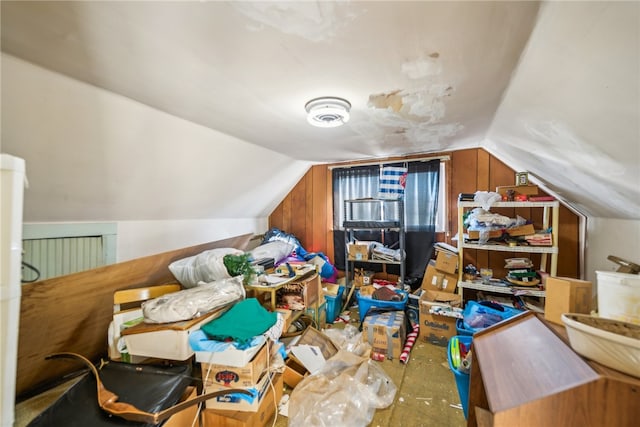 bonus room with vaulted ceiling