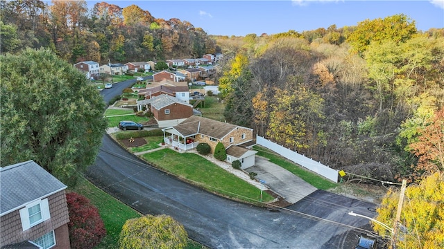 birds eye view of property