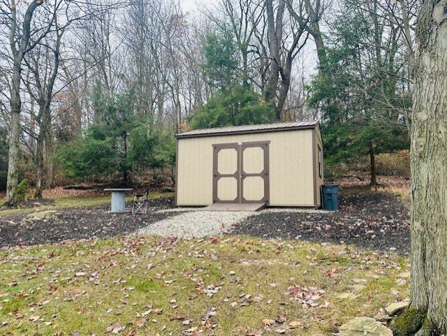 view of outbuilding