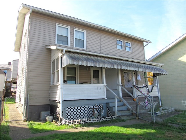 view of front facade with a porch