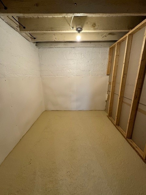 view of basement