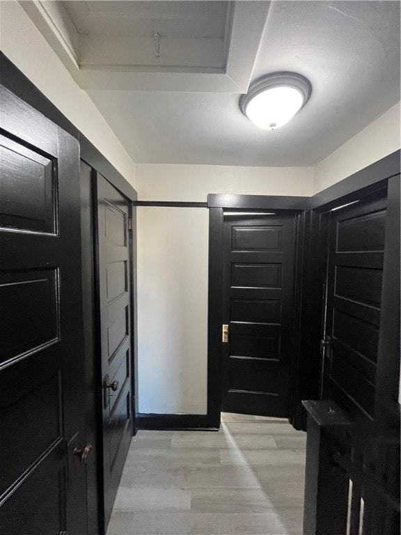 entryway featuring light hardwood / wood-style flooring