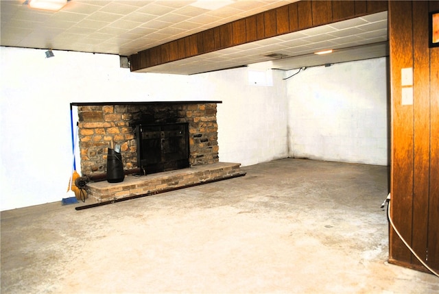 view of basement