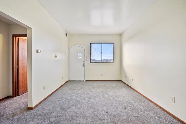 view of carpeted empty room