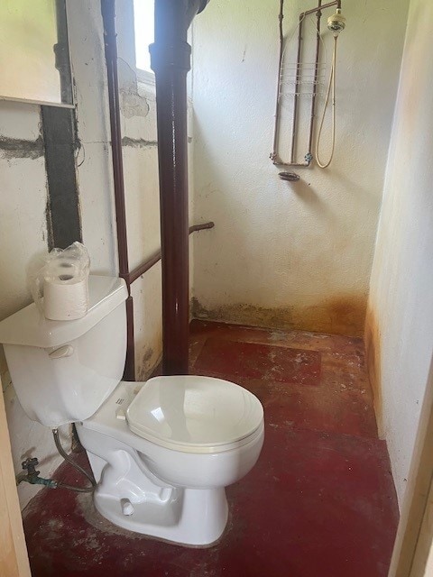 bathroom featuring toilet